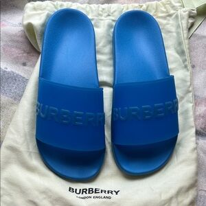 Burberry Vibrant Blue Slides
